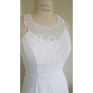 White dress with lace details